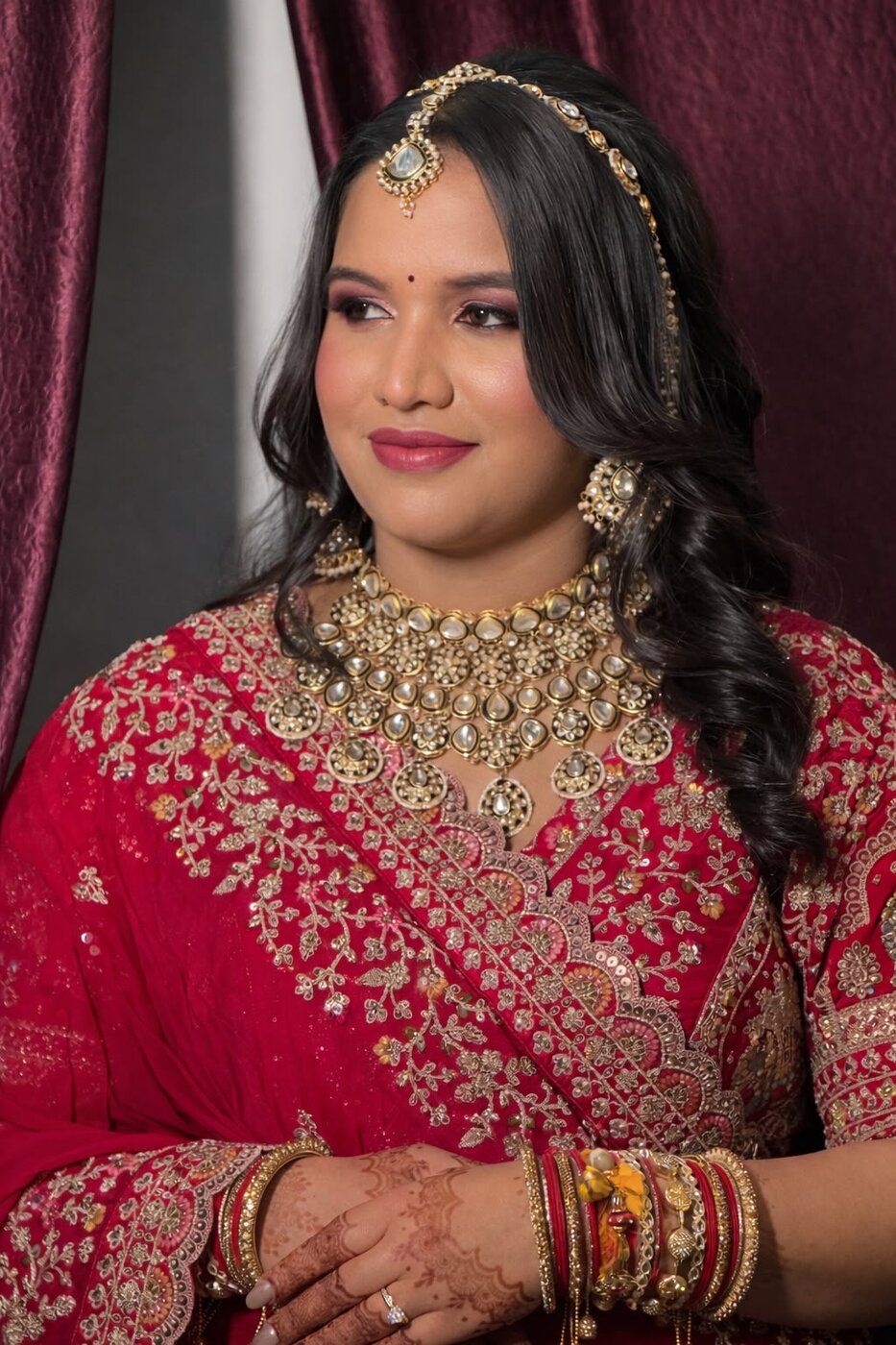 Bridal look with jewellery
